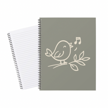 Notebook Chirping Bird