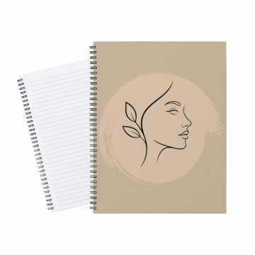 Notebook Lady Leave Hair