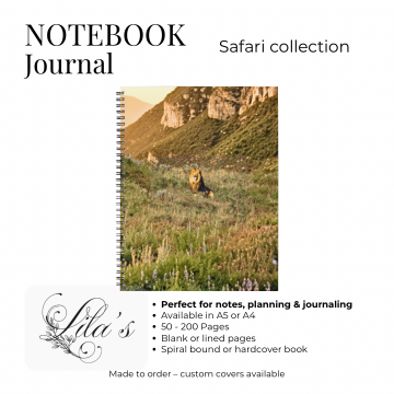Notebook Safari Lion 014