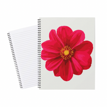 Notebook Big Red Flower