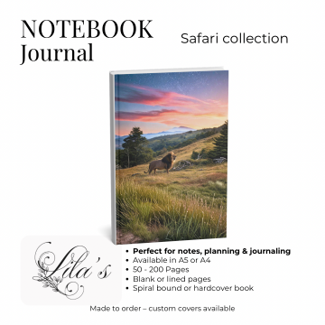 Notebook Safari Lion 013