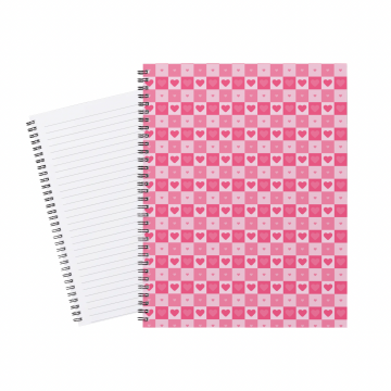 Notebook Hearts Square