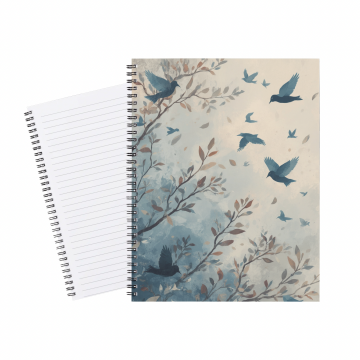 Notebook Birds Blue