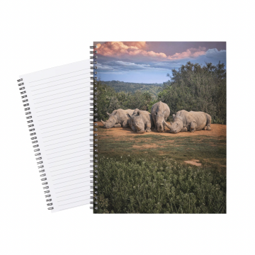 Notebook Rhinos Resting