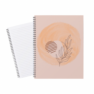 Notebook Boho Sun and leave