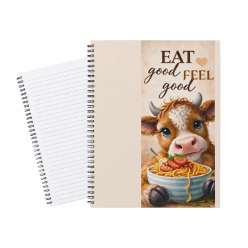 Notebook Cow Eat Good Feel Good