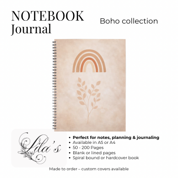 Notebook Boho Rainbow