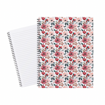 Notebook Pink Flowers