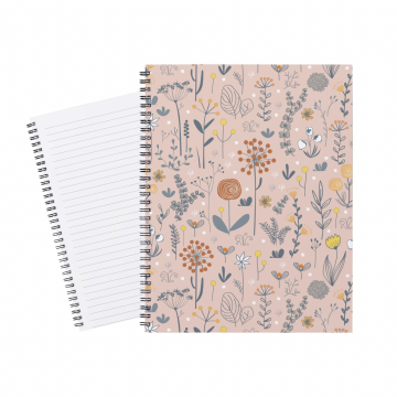 Notebook Boho Abstract Flowers