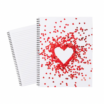 Notebook Heart Confetti